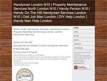Tablet Screenshot of handyonthehill.co.uk